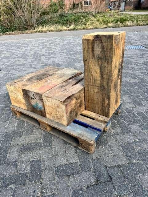 Vurenhouten zuil 80 cm – unieke houten decoratie #3, Tuin en Terras, Palen, Balken en Planken, Gebruikt, Balken, Minder dan 180 cm