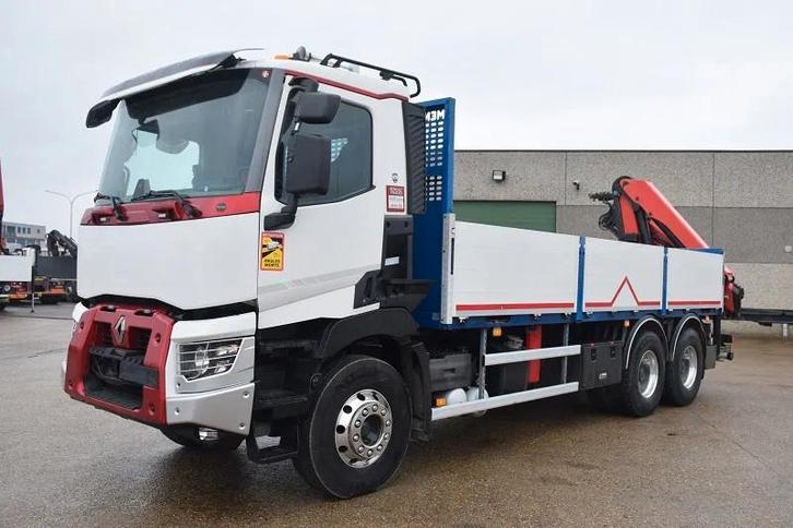 Renault C480 + Palfinger (année de construction 2017), Autos, Camions, Entreprise, Achat, Caméra de recul, Air conditionné, Caméra