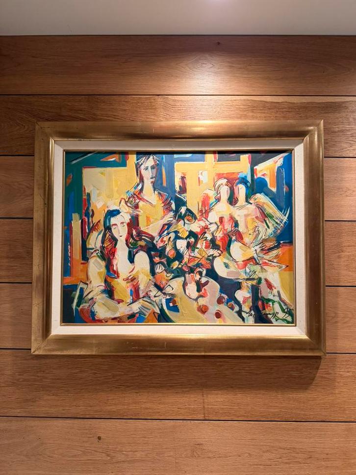 Moderne figuratieve ingelijste foto, Antiek en Kunst, Kunst | Schilderijen | Abstract, Ophalen