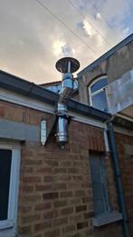 A vendre sortie inox de cheminée, Maison & Meubles, Cheminées, Enlèvement, Comme neuf, Suspendu, Cheminée au gaz