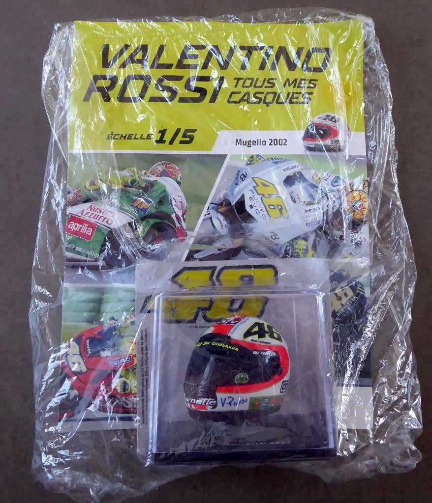 Mini casque Valentino Rossi 46:Mugello 2002-Ech.1/5 - Altaya, Collections, Enlèvement ou Envoi, Neuf