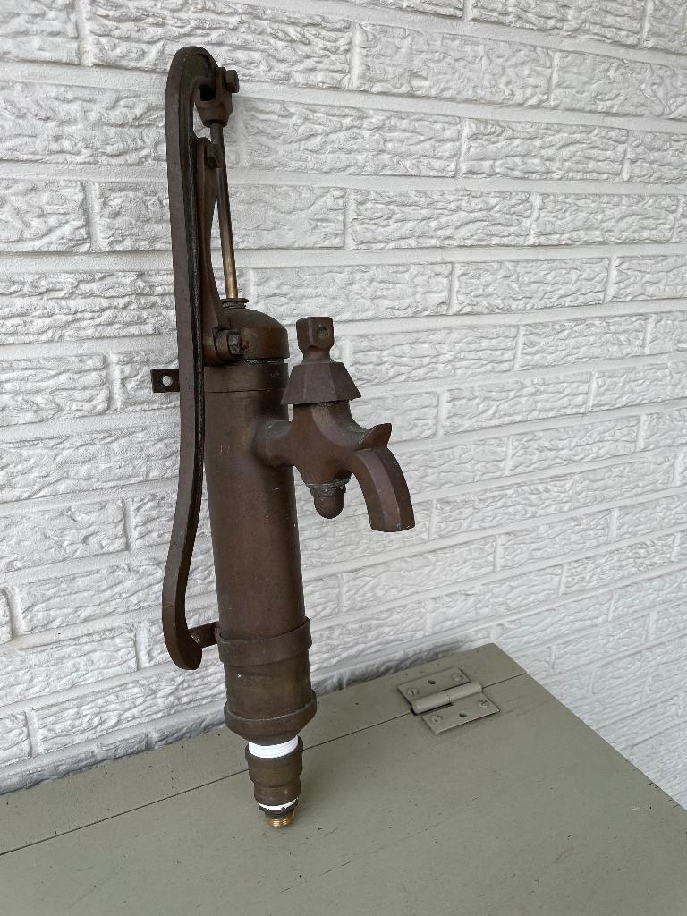 Geel koperen pomp, Antiek en Kunst, Ophalen, Koper