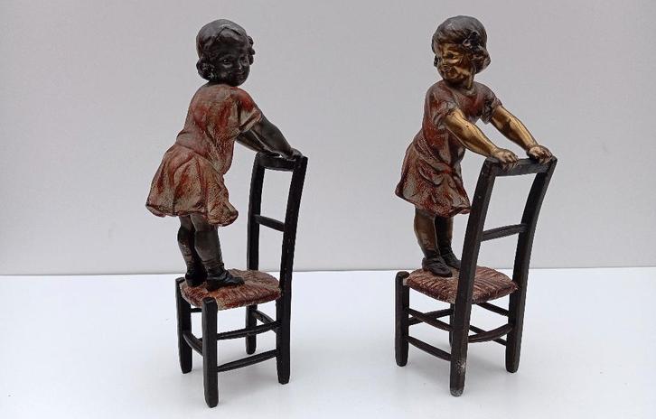 Juan Clara Ayats brons beelden 2 voor 90 euro samen, Antiek en Kunst, Antiek | Brons en Koper, Brons, Ophalen of Verzenden