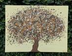 Handbeschilderd schilderij levensboom ByJ&S, Antiek en Kunst, Kunst | Schilderijen | Abstract, Ophalen