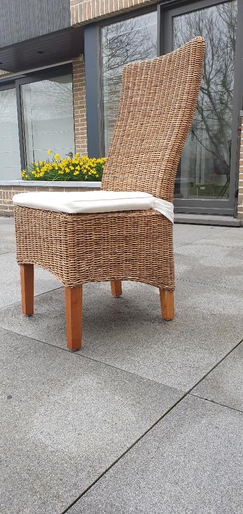 6 rieten stoelen., Ophalen, Zo goed als nieuw, Vijf, Zes of meer stoelen