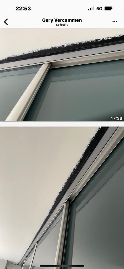 Stijlvolle schuif deuren met glas, Huis en Inrichting, Ophalen, Zo goed als nieuw