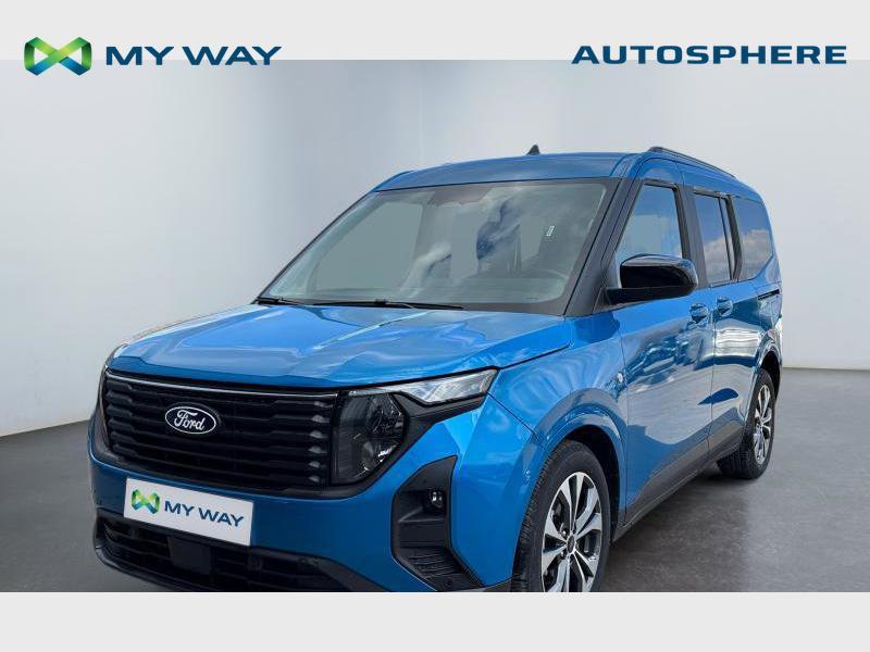 Ford Tourneo Courier Tourneo Courier 1.0 EcoBoost Titanium, Auto's, Handgeschakeld, Overige carrosserie, Zilver of Grijs, Airbags