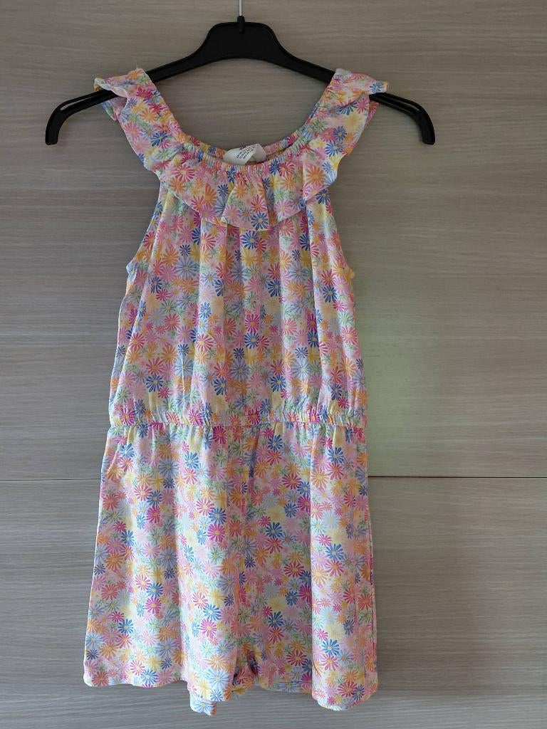 2 combinaisons été taille 7-8 ans, Enlèvement ou Envoi, Ensemble, Comme neuf, Fille