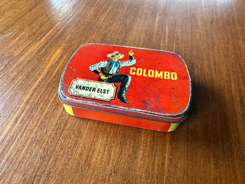Old Colombo - Boîte à cigarettes Vander Elst, Collections, Enlèvement ou Envoi, Utilisé, Autre, Autres marques