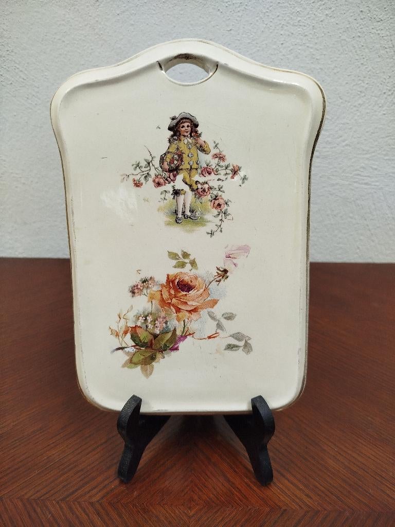 Antiek Pools laat 19de eeuws wandbord - serveerplank, Enlèvement ou Envoi