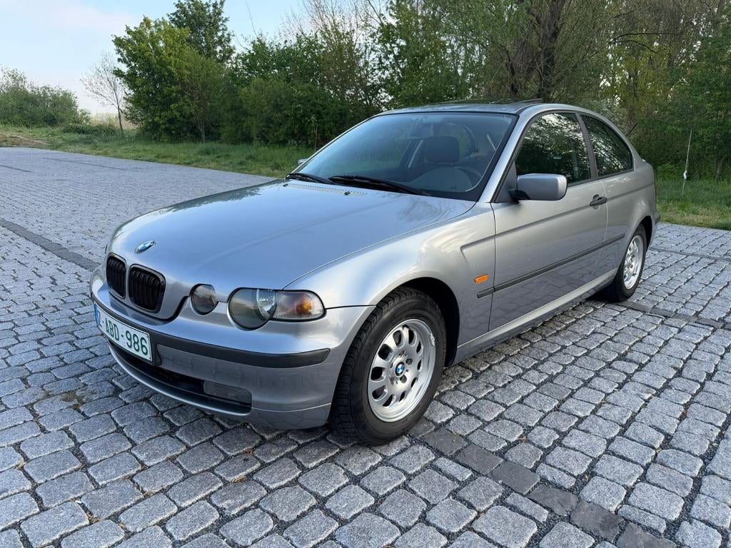 BMW 316 TI BENZINE AUTOMAAT 10/2003 169.000KM TOP STAAT BLAN, Autos, Achat, Entreprise, Carnet d'entretien, 5 places