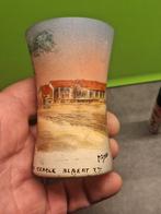 P.Jost vaas met de hand beschilderd Camp Beverloo Camp Alber, Verzamelen, Ophalen of Verzenden, Kunstobject