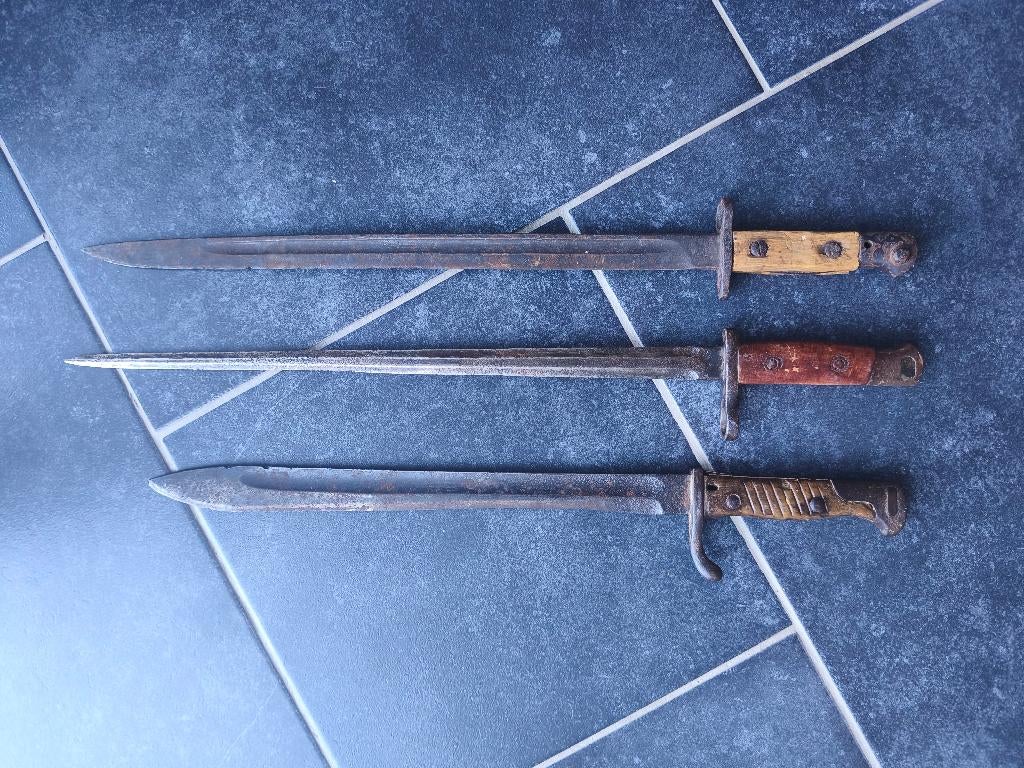 Bajonetten uit WO1, Collections, Enlèvement ou Envoi, Armée de terre, Couteau ou Poignard