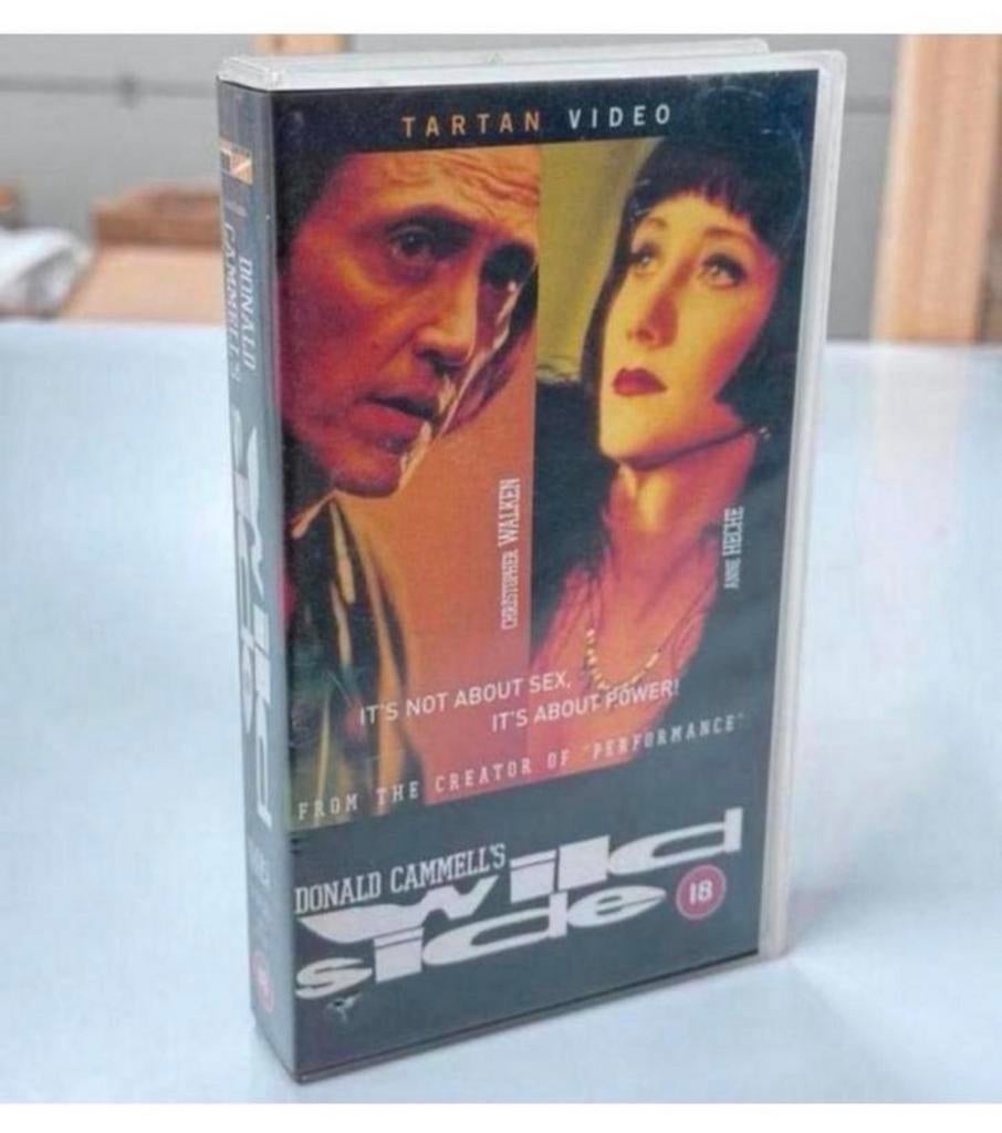 Film sexy Wild Side VHS Cassette vidéo 1995 Donald Cammell's, À partir de 16 ans, Enlèvement ou Envoi, Comme neuf