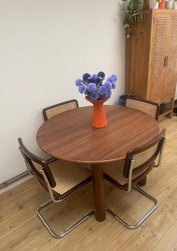 Eettafel, Ophalen, Rond, Nieuw, Vier personen