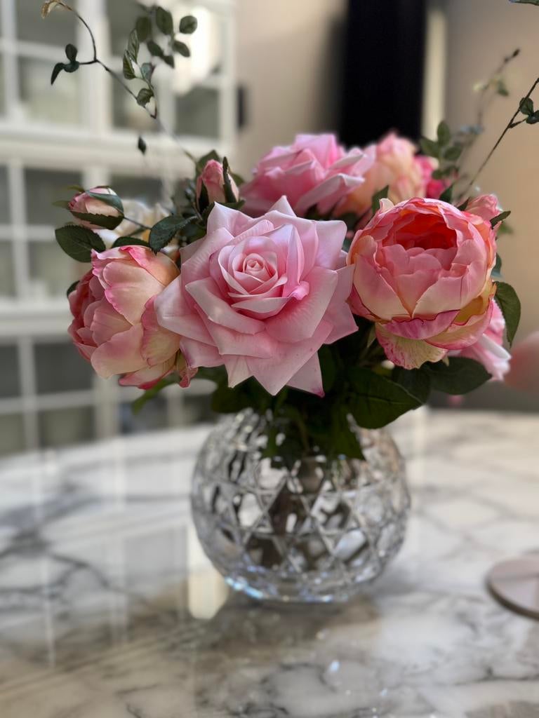 Zijden bloemen boeket, Ophalen, Zo goed als nieuw, Boeket