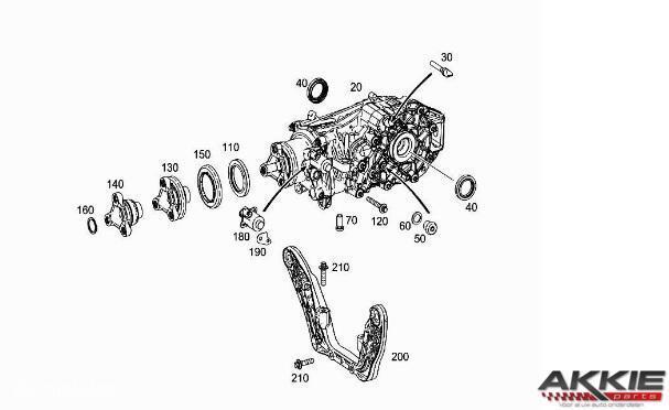 Mercedes A45 amg Differentieel 4-matic A176 A1763501900, Gebruikt, Ophalen of Verzenden
