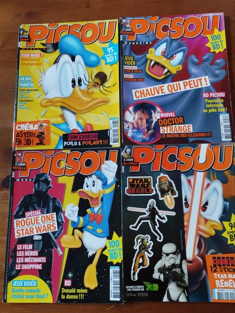 Lot 4 Picsou magazine, Livres, Enlèvement ou Envoi