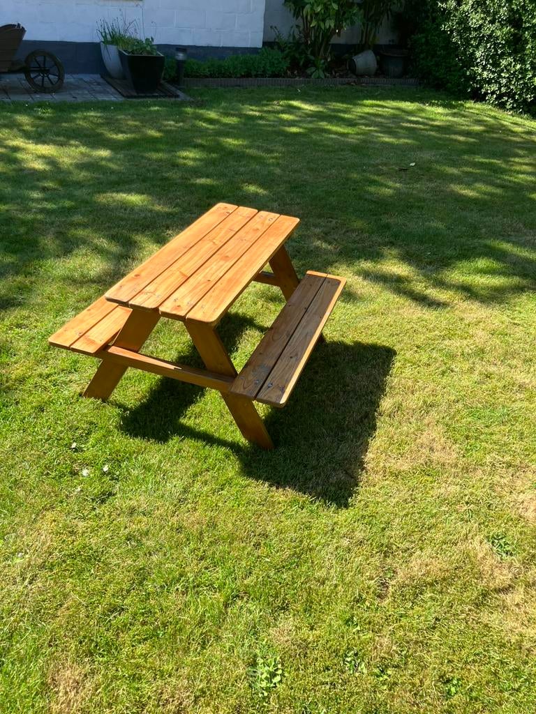Table de pique-nique enfants, Enlèvement, Utilisé, Rectangulaire, Bois