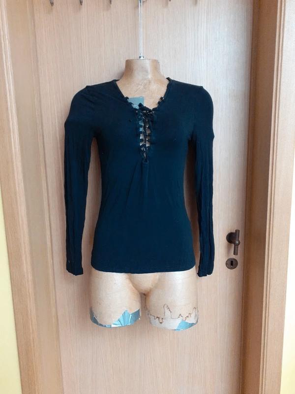 CoolCat zwart t-shirt — Maat L (40/12), Kleding | Dames, T-shirts, Gedragen, Maat 42/44 (L), Zwart, Lange mouw, Ophalen of Verzenden