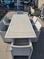 Tuintafel en 6 stoelen, Ophalen