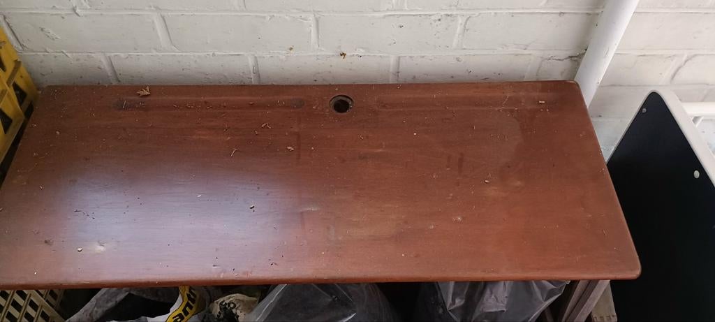 Oude schoolbank,goeie staat!, Antiek en Kunst, Ophalen