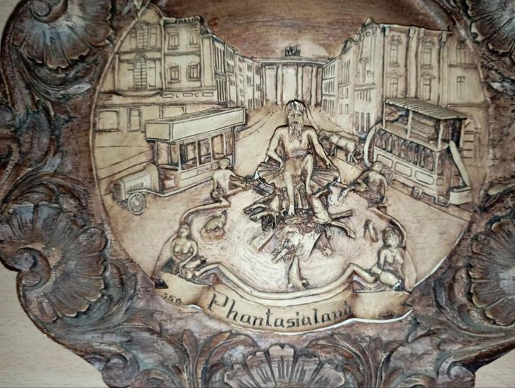 683) Vintage wandbord phantasialand pretpark, Antiek en Kunst, Curiosa en Brocante, Ophalen of Verzenden