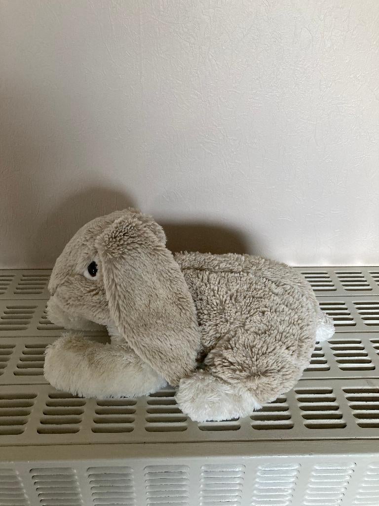 Knuffel konijn met kersenpittenkussen, L=35 cm nieuw, Overige merken, Ophalen of Verzenden, Middelgroot (20 tot 80 cm), Konijn