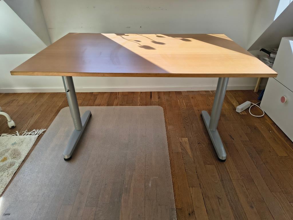 In hoogte verstelbare bureau (Ikea Galant), Bureau d'ordinateur, 120 cm, Enlèvement, Utilisé
