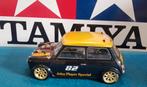 Vintage Tamiya M-01 chassis + opties + Mini Cooper kap, Hobby en Vrije tijd, Elektro, Verzenden, Zo goed als nieuw, Schaal 1:10