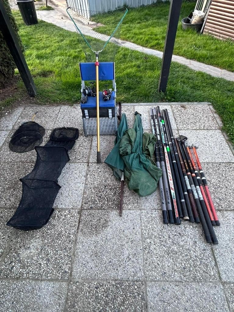Lot matérielles de pèche, Enlèvement, Utilisé, Ensemble complet