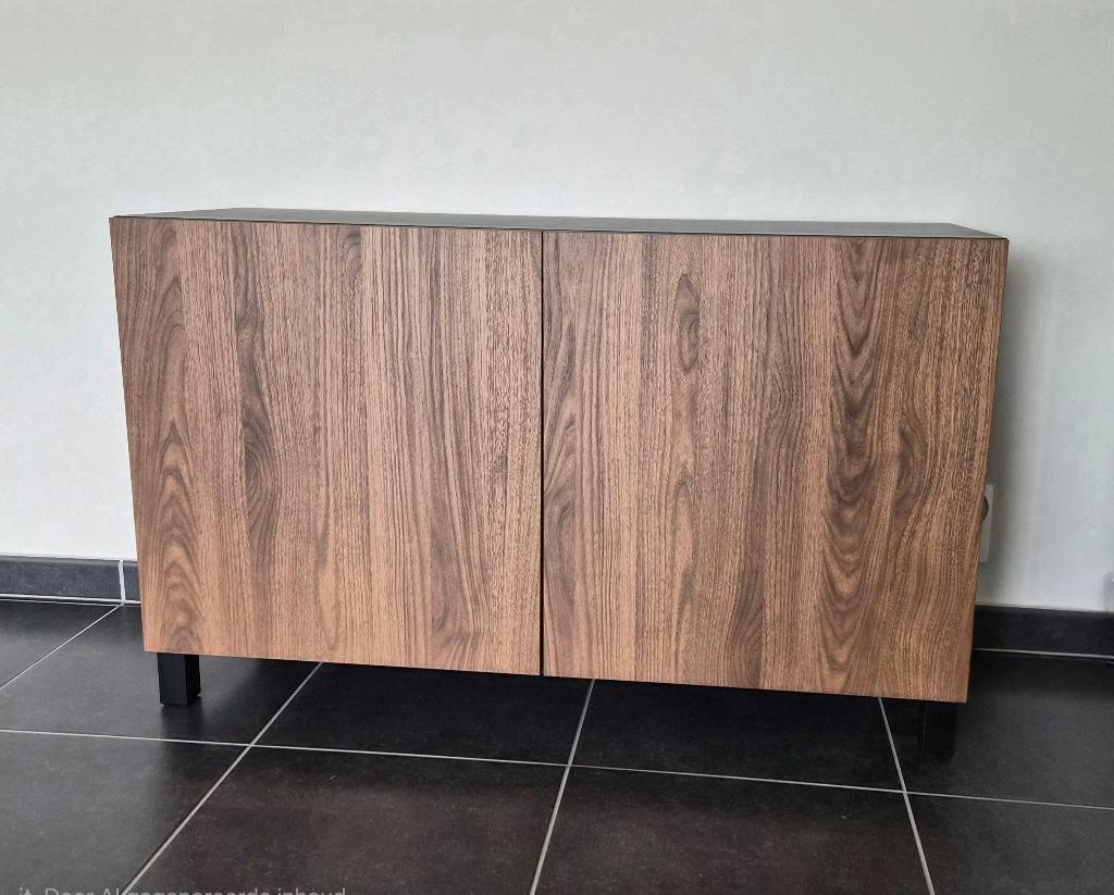 Lage dressoir kast met 2 deuren, Ophalen, Met deur(en), 100 tot 150 cm, Zo goed als nieuw