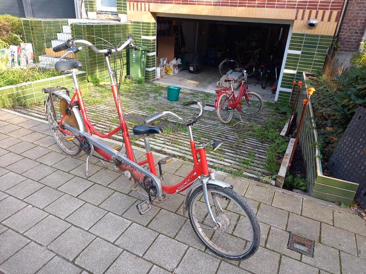 Tandem HJD Duo, Fietsen en Brommers, Fietsen | Tandems, Gebruikt, Minder dan 10 versnellingen, Ophalen