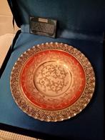 assiette en porcelaine Kutahya avec sous-assiette en argent, Enlèvement