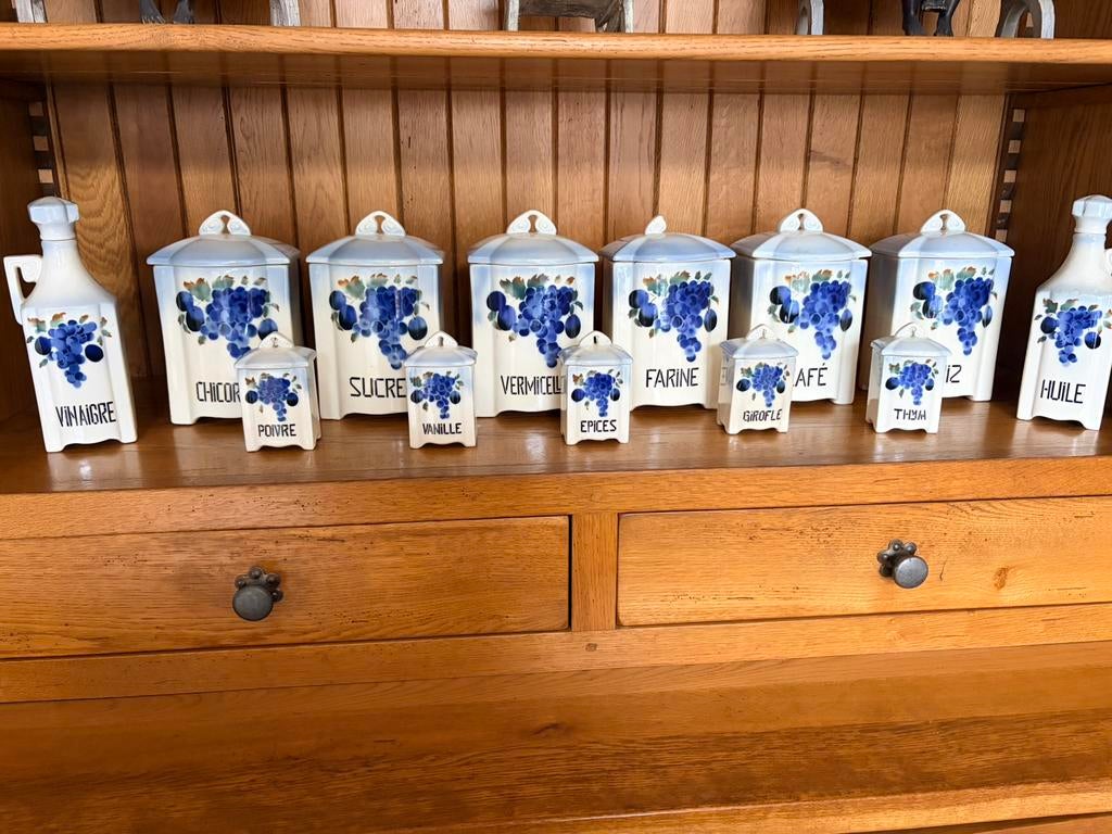 Te koop: oma ‘s oude porseleinen voorraadpotten, Enlèvement