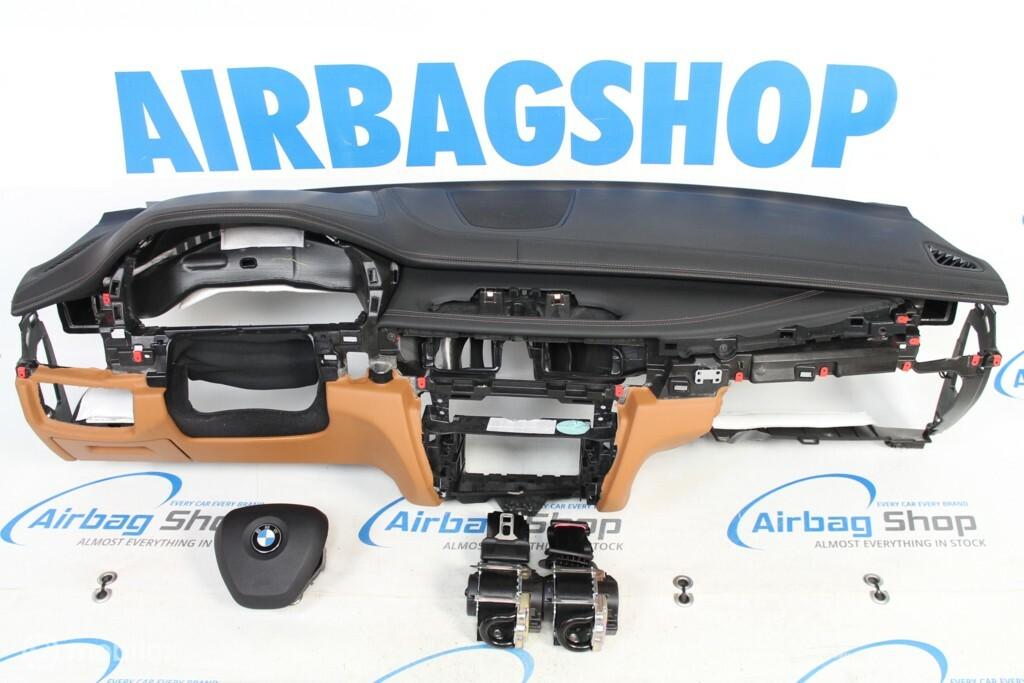 Airbag kit - Tableau de bord cuir cognac couture BMW X5 F15, Enlèvement ou Envoi, Utilisé