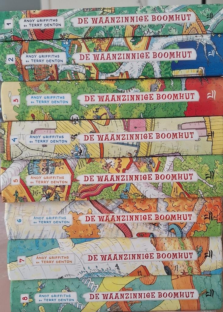 De waanzinnige boomhut nrs 1 tem 8, Ophalen