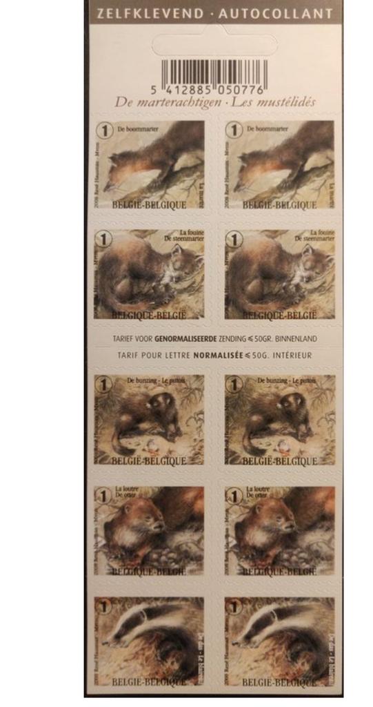 Timbres-poste 7,5 €/carnet de 10 non utilisés, Timbres & Monnaies, Timbres | Europe | Belgique, Enlèvement ou Envoi