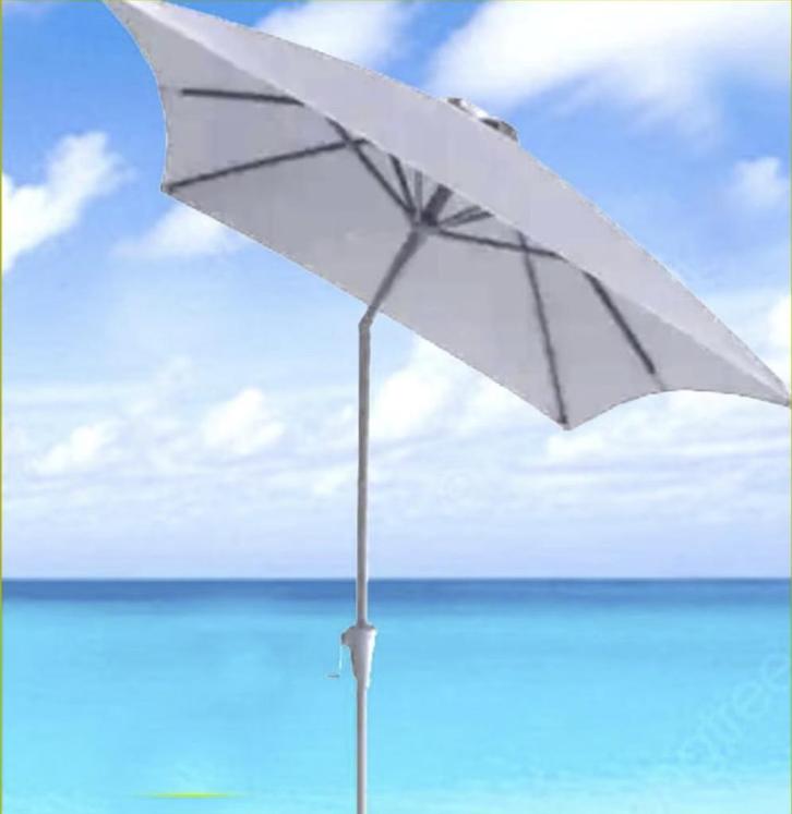 Parasol de balcon + base + housse, Jardin & Terrasse, Parasols, Comme neuf, Couverture de parasol, Inclinable, Réglable, Étanche