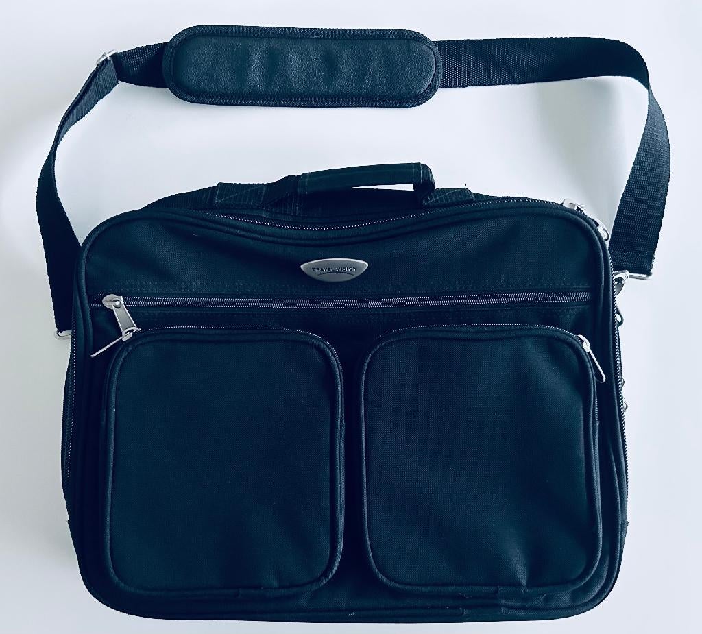 Laptop tas - reistas - zwart - nylon NIEUW, Computers en Software, 17 inch of meer, Nieuw, Ophalen of Verzenden, Schouderband