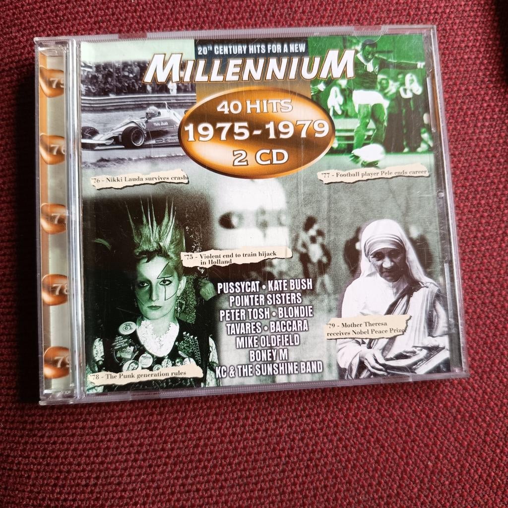 2 cd millennium 40 hits 1975-1979, Ophalen of Verzenden