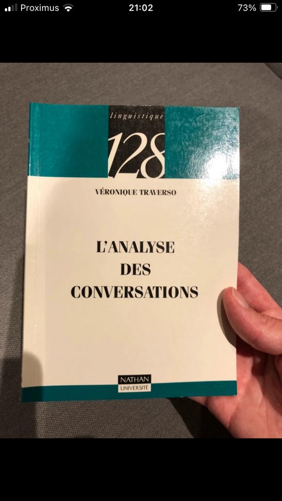 L’analyse des conversations  boek - Véronique Traverso, Ophalen of Verzenden, Gebruikt