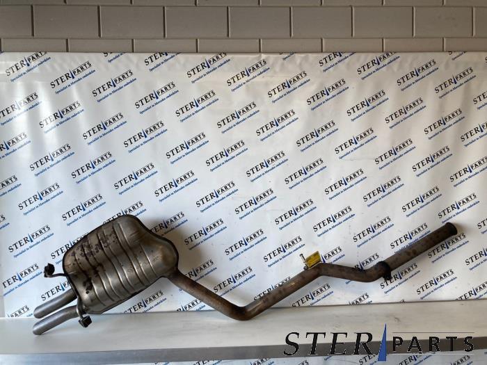 Uitlaat Einddemper van een Mercedes C-Klasse, Auto-onderdelen, Uitlaatsystemen, Mercedes-Benz, Gebruikt, 3 maanden garantie, Ophalen of Verzenden