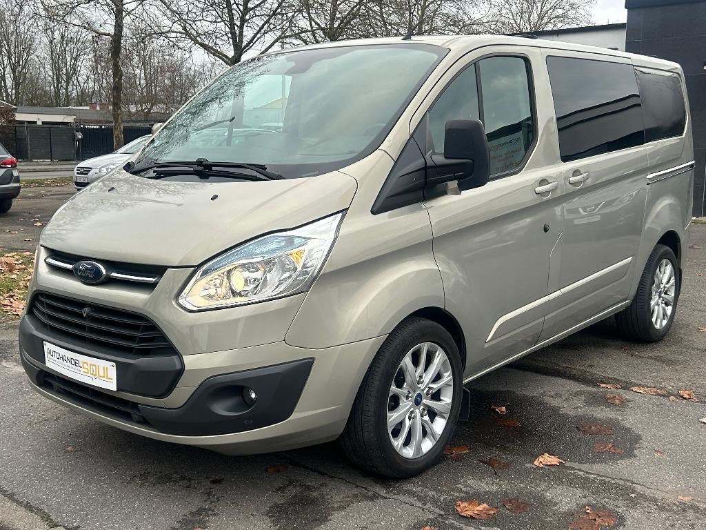 Ford Transit Custom 2.2D 2014, 165.750km, Dubbel Cab., 5 PL, Autos, Ford, Entreprise, Achat, Transit, ABS, Diesel, Euro 5, MPV ou Monospace