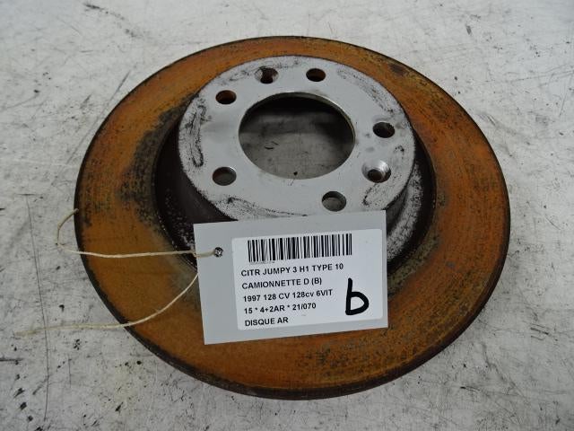 REMSCHIJF ACHTER Citroën Jumpy (G9) (01-2007/07-2016), Auto-onderdelen, Remmen en Aandrijving, Citroën, Gebruikt