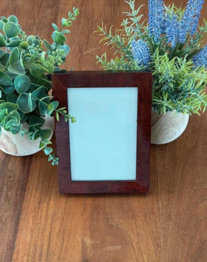 Antieke houten fotokader, Antiek en Kunst, Antiek | Woonaccessoires, Verzenden