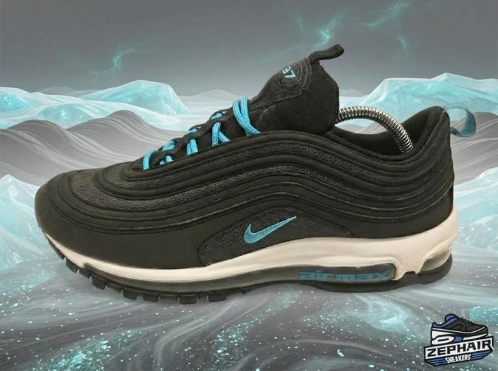 Nike Air Max 97 'Black/Blue Fury' EU45 2018, Kleding | Heren, Schoenen, Gedragen, Sneakers, Zwart, Ophalen of Verzenden