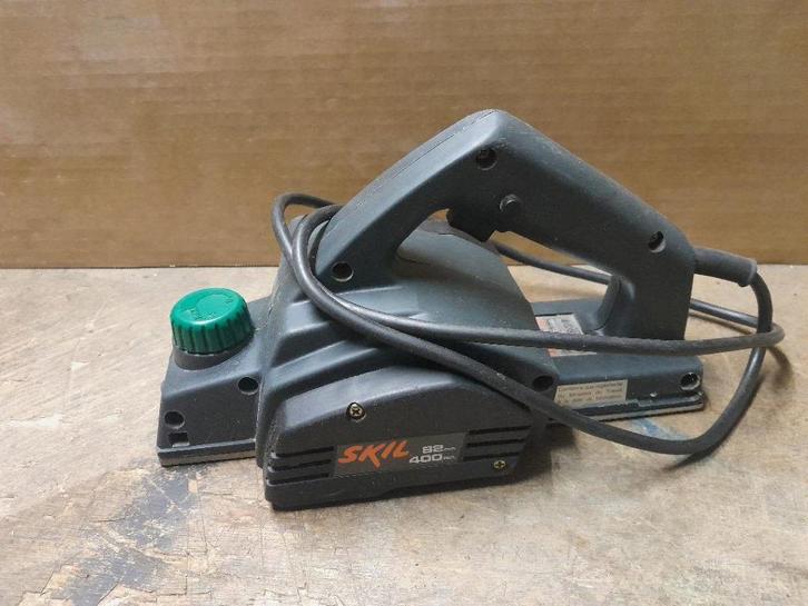 Rabot électrique Skil 400 + support d'établi, Bricolage & Construction, Raboteuses, Utilisé, Électrique, Enlèvement ou Envoi