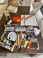 Peinture à l'huile, toiles, pinceaux, coins, aquarelle, Enlèvement, Utilisé, Peinture à l'huile