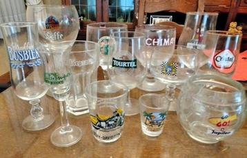 15 verschillende bierglazen (3 € voor alles samen), Ophalen, Nieuw, Bierglas